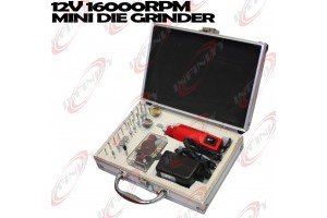   New 12v Mini DIE GRINDER 16,000 RPM Grind AC powered Drill Tool Diamond Set 